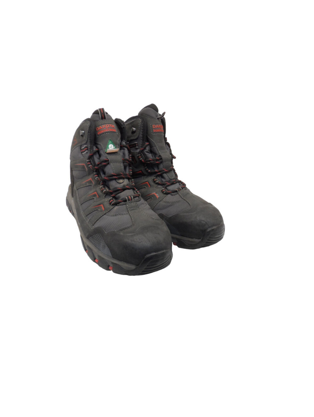 DAKOTA Men's 2127 Steel Toe Steel Plate WP Mid-Cut Safety Hiking Boot Size 12W/L